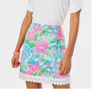NWT Lilly Pulitzer Izzy Skirt Blue Bunny Business sz 10 12
